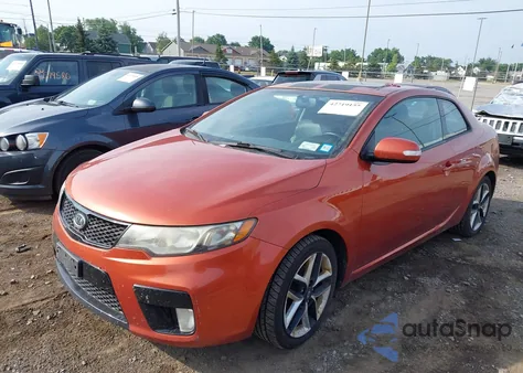 2010 Kia Forte Koup Sx из США, поврежденный, VIN KNAFW6A31A5207518